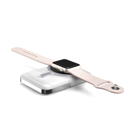 Wiwu Wi-P018 Elite Serisi Led Ekranlı M-safe Powerbank Wireless 15W 10000mAh Gri