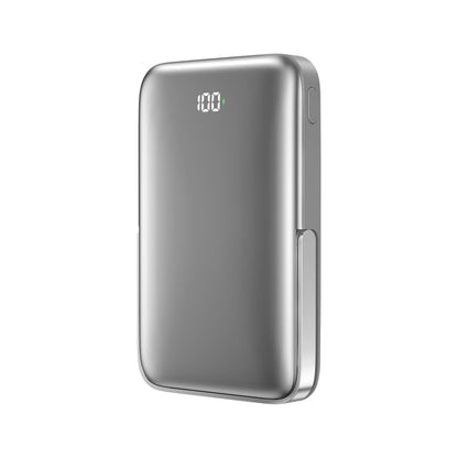 Wiwu Wi-P018 Elite Serisi Led Ekranlı M-safe Powerbank Wireless 15W 10000mAh Siyah