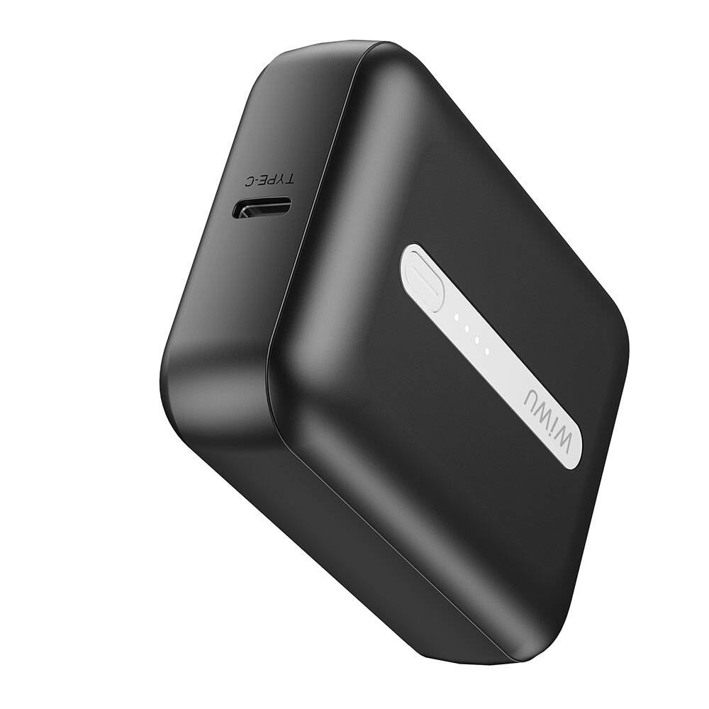 Wiwu Wi-P033 LED Işık Göstergeli Taşınabilir Mini Powerbank 10000mAh Mavi