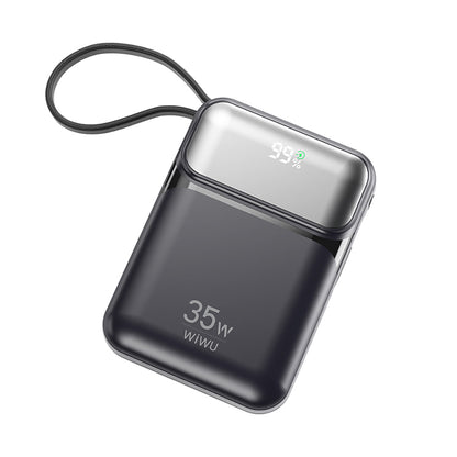 Wiwu Wi-P052 Galaxy Serisi Type-C Lightning Çıkışlı Taşınabilir Powerbank PD 35W 10000mAh Siyah