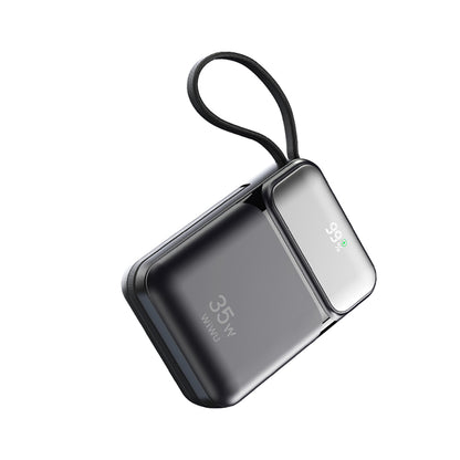 Wiwu Wi-P052 Galaxy Serisi Type-C Lightning Çıkışlı Taşınabilir Powerbank PD 35W 10000mAh Siyah