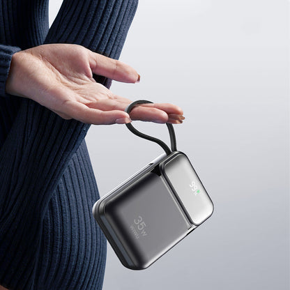 Wiwu Wi-P052 Galaxy Serisi Type-C Lightning Çıkışlı Taşınabilir Powerbank PD 35W 10000mAh Beyaz