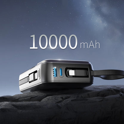 Wiwu Wi-P052 Galaxy Serisi Type-C Lightning Çıkışlı Taşınabilir Powerbank PD 35W 10000mAh Siyah