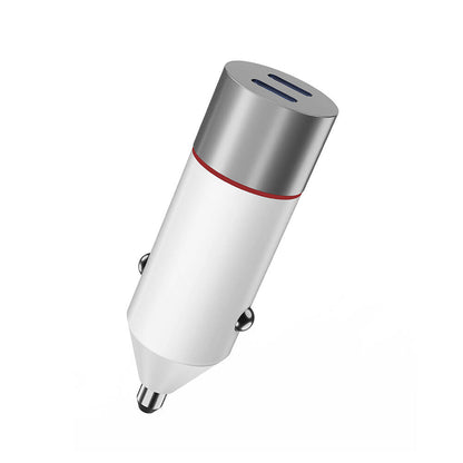 Wiwu Wi-QC023 60W Çift PD Hızlı Şarj Araç Şarj Başlığı Beyaz