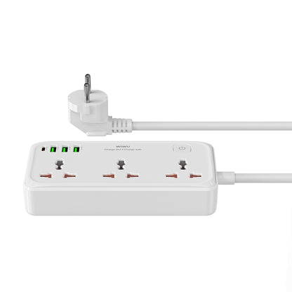 Wiwu Wi-S005 GaN Tech Power Strip Çoklu Priz 30W Beyaz