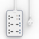 Wiwu Wi-S006 20W GaN Tech Power Strip 11 in 1 Çoklu Priz Beyaz