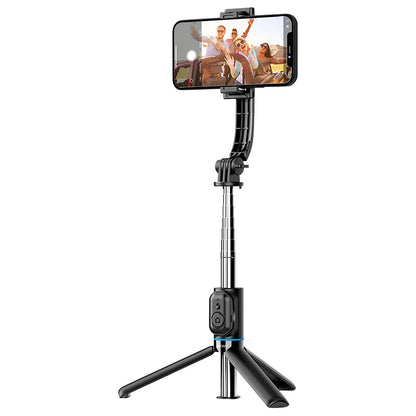 Wiwu Wi-SE001 Çok Fonksiyonlu Sabitleyici Ayrılabilir Canlı Yayın Tripod Selfie Çubuğu Siyah