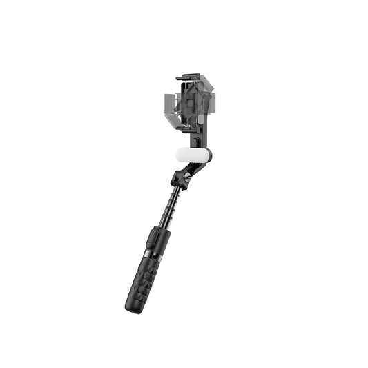 Wiwu Wi-SE013 Dolgu Işıklı Teleskopik Tripod ve Mini Selfie Çubuğu Siyah
