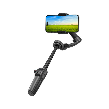 Wiwu Wi-SE016 Yapay Zeka Destekli Canlı Yayın Dolgu Işıklı Gimbal Stabilizatör Siyah
