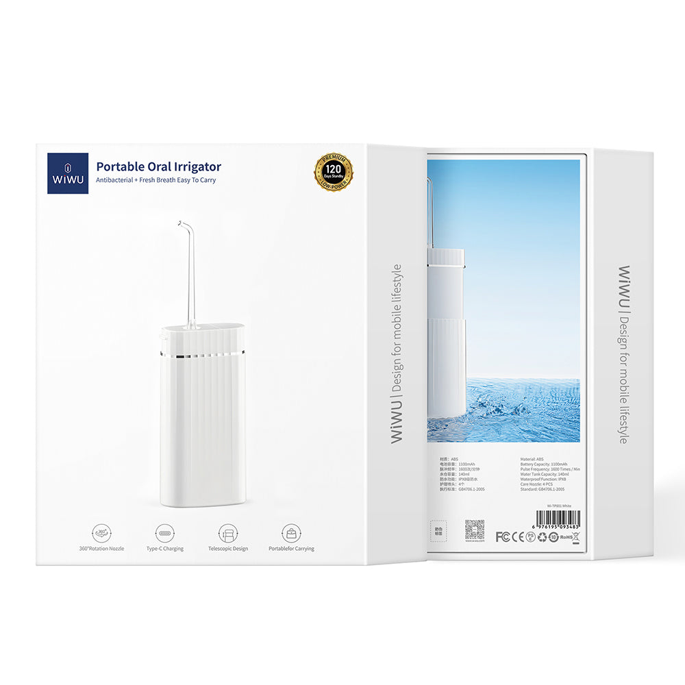 Wiwu Wi-TP001 Taşınabilir Ağız Duşu Makinesi Beyaz