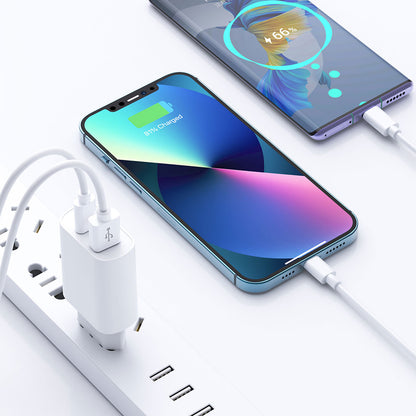 Wiwu Wi-U002 Quick Type-C PD & USB-A QC Hızlı Şarj Başlığı 20W Beyaz