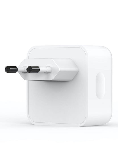 Wiwu Wi-U010 Comet Serisi Dual Type-C Hızlı Şarj Özellikli Seyahat Şarj Başlığı 35W Beyaz