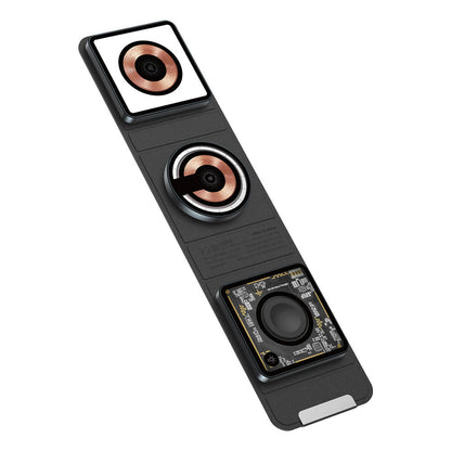 Wiwu Wi-W001 3in1 Katlanabilir Magnetik Kablosuz Şarj Standı Gri