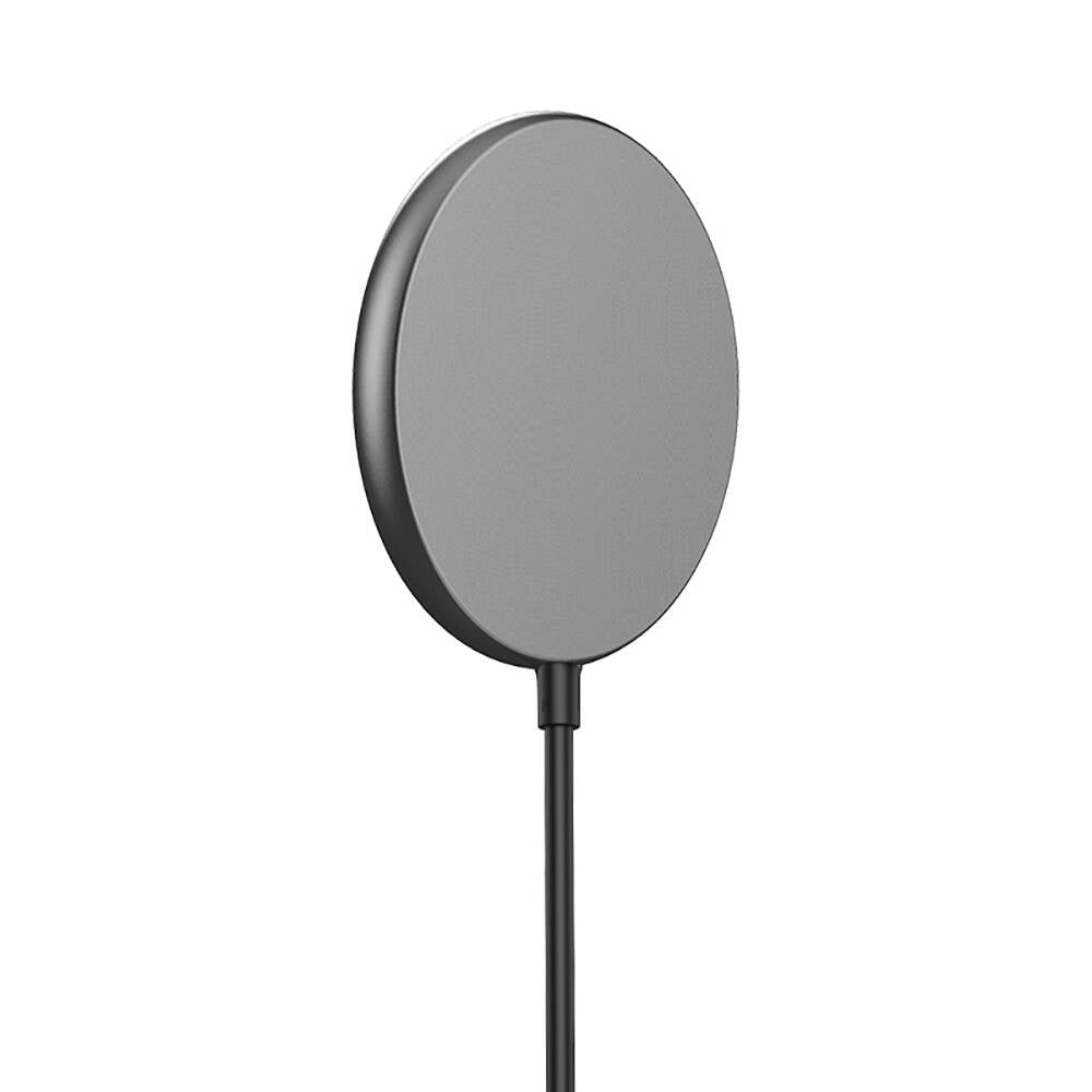 Wiwu Wi-W007 15W Hızlı Şarj Özellikli M-safe PD Wireless Şarj Aleti Gri