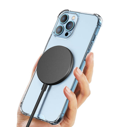 Wiwu Wi-W007 15W Hızlı Şarj Özellikli M-safe PD Wireless Şarj Aleti Gri