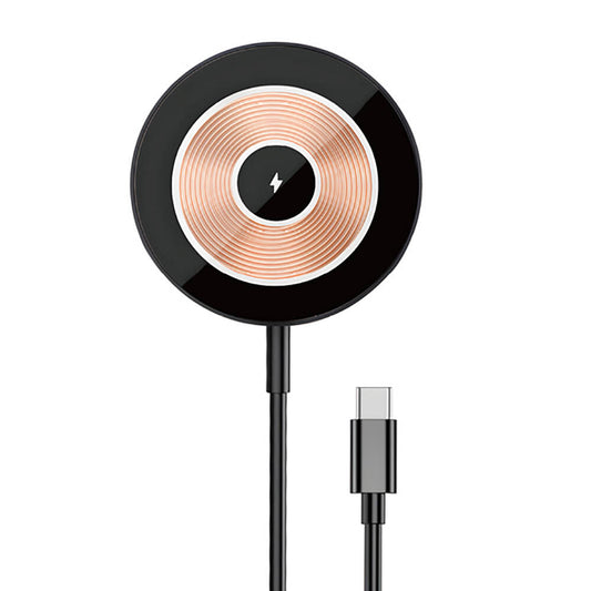 Wiwu Wi-W007 15W Hızlı Şarj Özellikli M-safe PD Wireless Şarj Aleti Gri