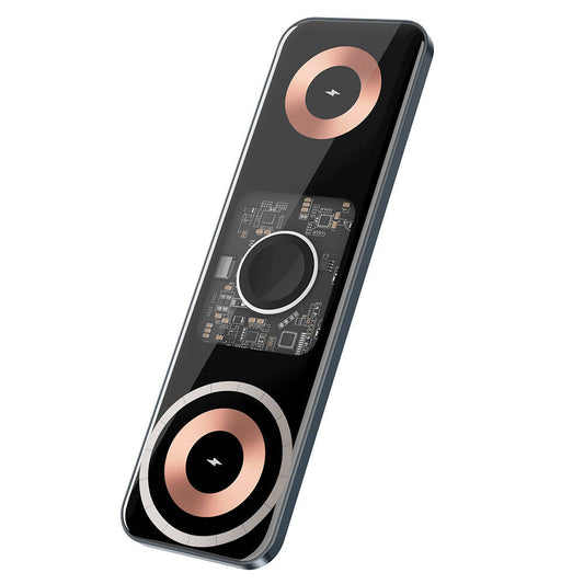Wiwu Wi-W010 Matrix 3in1 Magnetik Kablosuz Şarj Standı Siyah