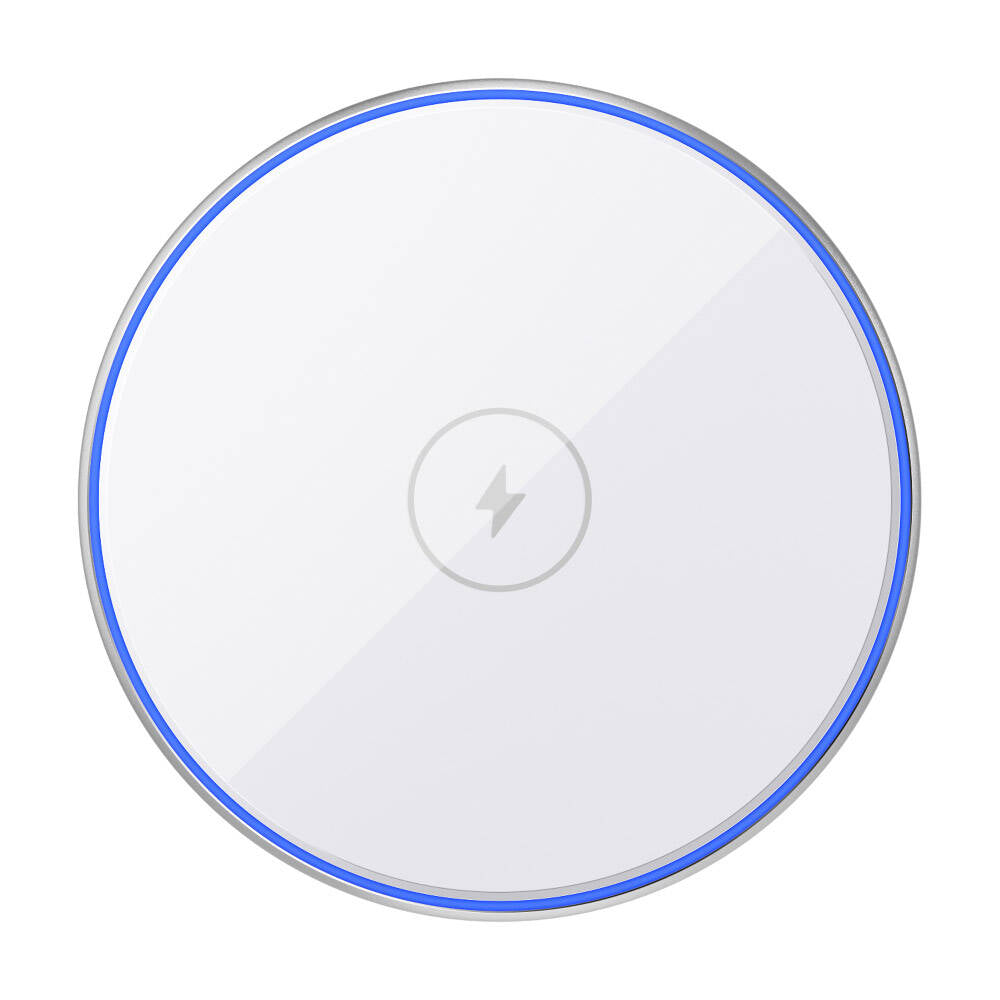 Wiwu Wi-W012 Quantus 15W Hızlı Şarj Özellikli Masaüstü Wireless Şarj Aleti Beyaz