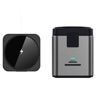 Wiwu Wi-W025 9in1 M-safe Şarj Özellikli Type-C Hub PD 100W USB 3.0 SD/TF HDMI RJ45 Gri