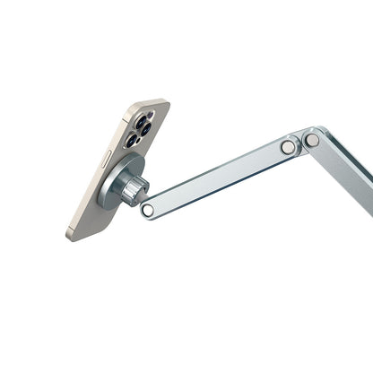 Wiwu Wi-ZM001 Ayarlanabilir Oynar Başlıklı 360° Dönebilen Metal Telefon ve Tablet Tutucu Gri