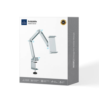 Wiwu Wi-ZM001 Ayarlanabilir Oynar Başlıklı 360° Dönebilen Metal Telefon ve Tablet Tutucu Gri