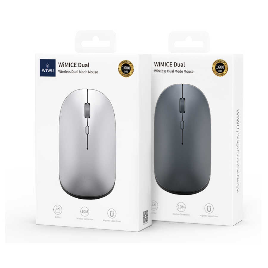 Wiwu WM104 Wimice Lite Dual Magic Mouse Gümüş