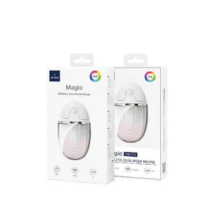 Wiwu WM109 Magic Wimice Serisi Şeffaf Tasarımlı Kablosuz Mouse 1200 DPI Pembe