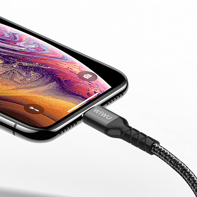 Wiwu WP101 MFI Type-c to Lightning Kablo Siyah