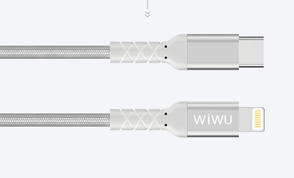 Wiwu WP101 MFI Type-c to Lightning Kablo Siyah