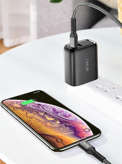 Wiwu WP101 MFI Type-c to Lightning Kablo Siyah