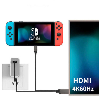 Wiwu X10 Type-C to HDMI Kablo Gri