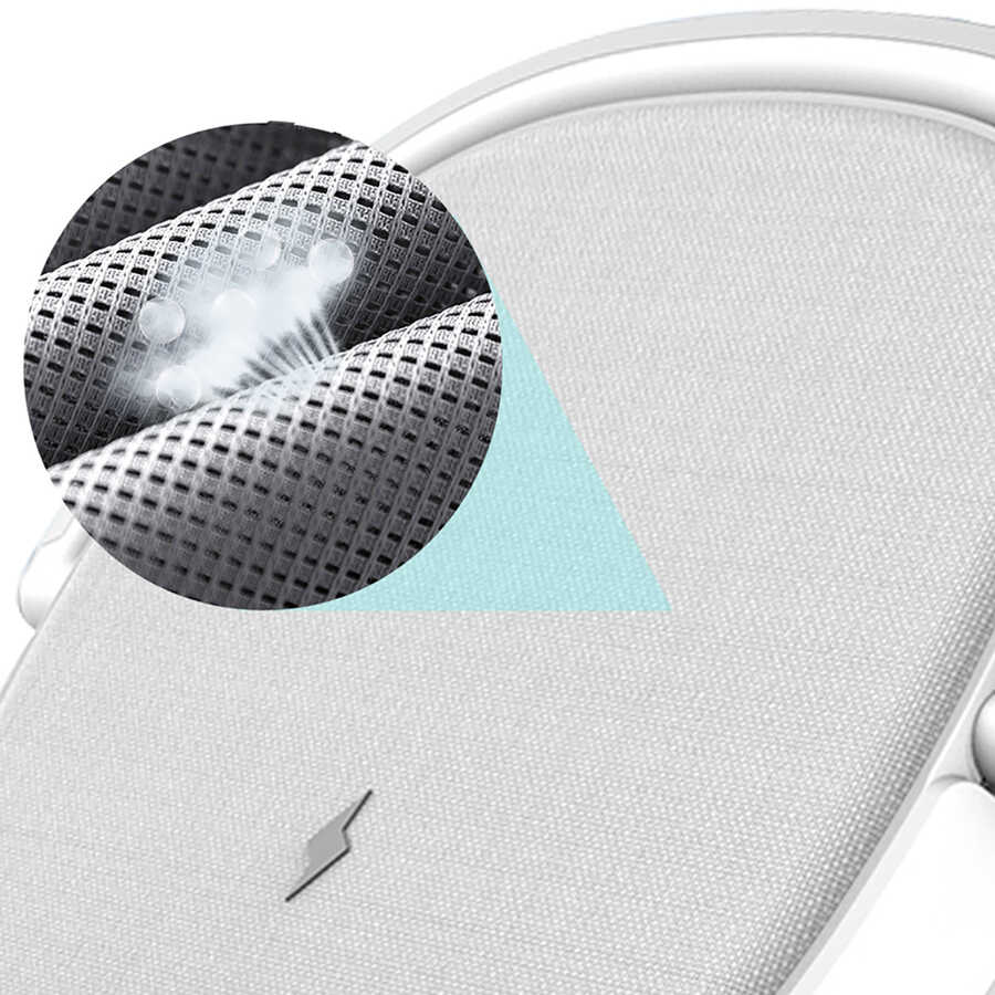 Wiwu Y1 Gece Lambalı Ve Kablosuz Şarj Standlı Bluetooth Speaker Hoparlör Gri