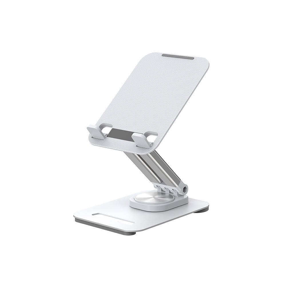 Wiwu ZM010 Taşınabilir Katlanabilir 360 Dönebilen Metal Telefon ve Tablet Standı Beyaz