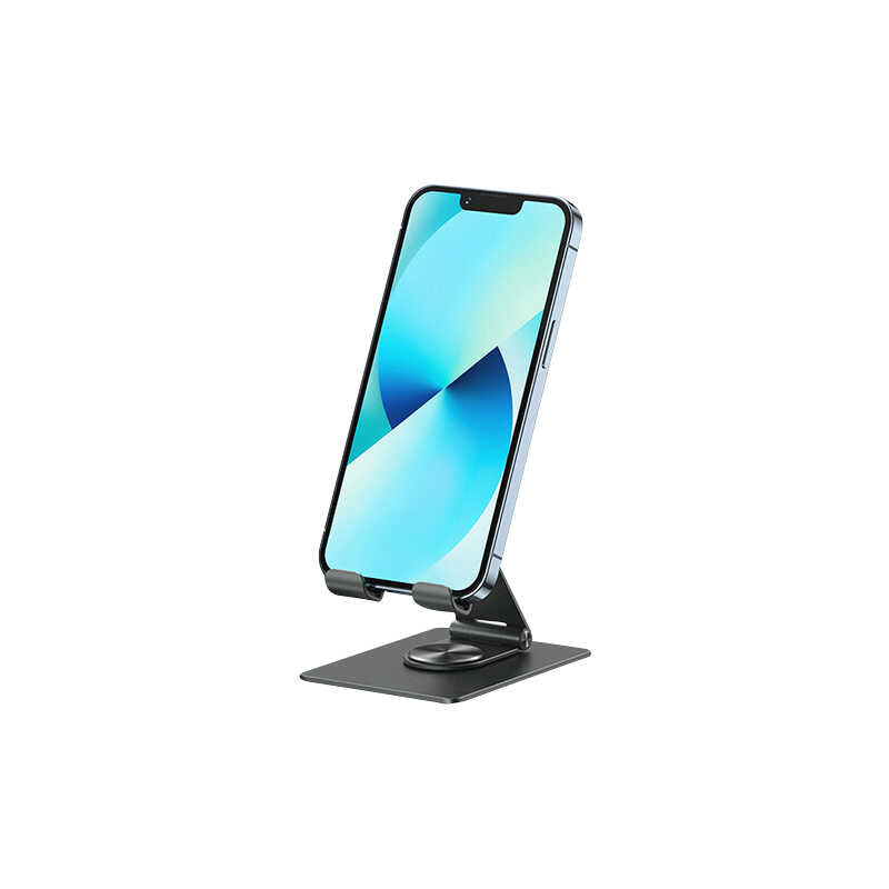 Wiwu ZM106 Taşınabilir Katlanabilir 360 Dönebilen Metal Telefon ve Tablet Standı Siyah