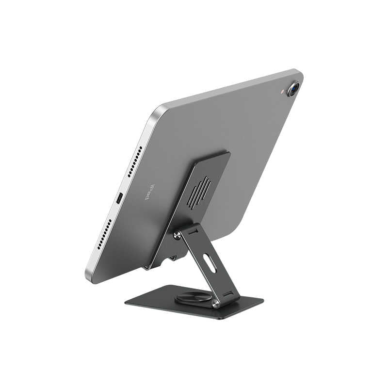 Wiwu ZM106 Taşınabilir Katlanabilir 360 Dönebilen Metal Telefon ve Tablet Standı Siyah