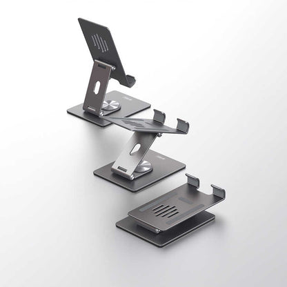 Wiwu ZM106 Taşınabilir Katlanabilir 360 Dönebilen Metal Telefon ve Tablet Standı Siyah