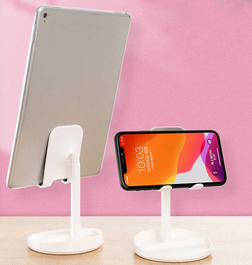 Wiwu ZM201 Aynalı Tablet - Telefon Standı Beyaz