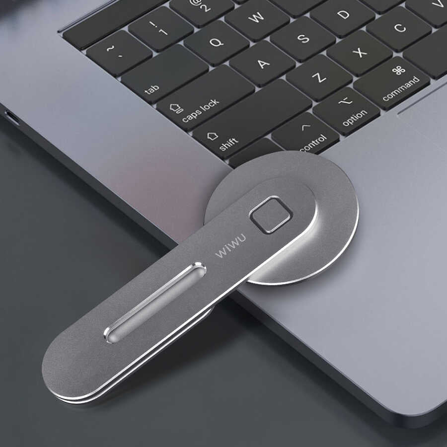 Wiwu ZM306 Laptop - Monitör Telefon Tutucu Gümüş