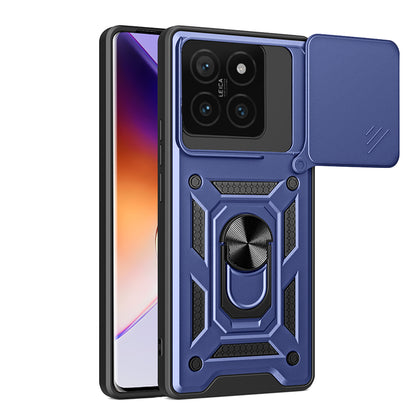 Xiaomi 14T Kılıf Magnetik Standlı Kamera Korumalı Zore Sürgülü Vega Kapak