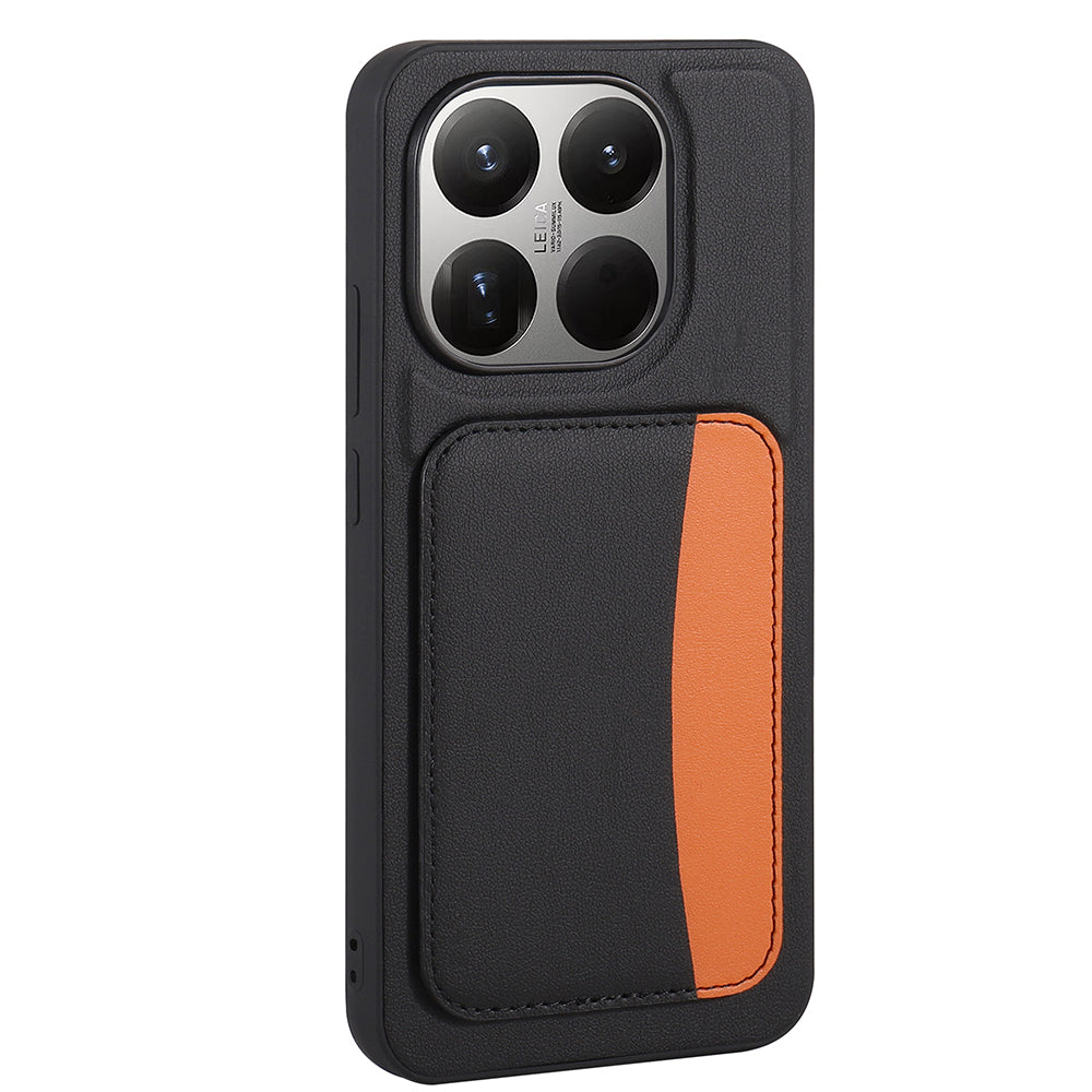 Xiaomi 15T Kılıf Kartlıklı Zore X-Kart Silikon Kapak Siyah