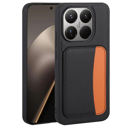 Xiaomi 15T Kılıf Kartlıklı Zore X-Kart Silikon Kapak Siyah