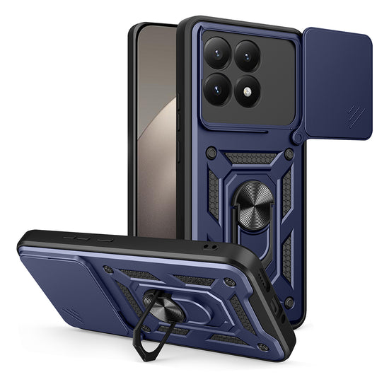 Xiaomi 15T Kılıf Magnetik Standlı Kamera Korumalı Zore Sürgülü Vega Kapak