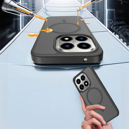 Xiaomi 15T Kılıf Sert PC Arka Yüzey Wireless Şarj Özellikli Zore Flet M-safe Kapak Siyah