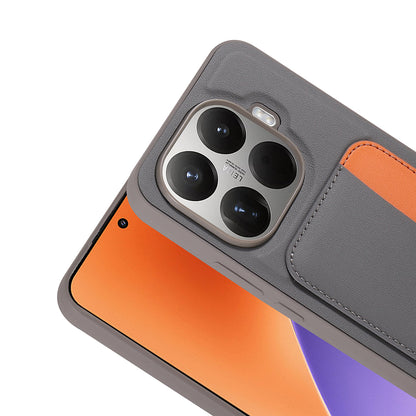 Xiaomi 15T Pro Kılıf Kartlıklı Zore X-Kart Silikon Kapak Koyu Gri