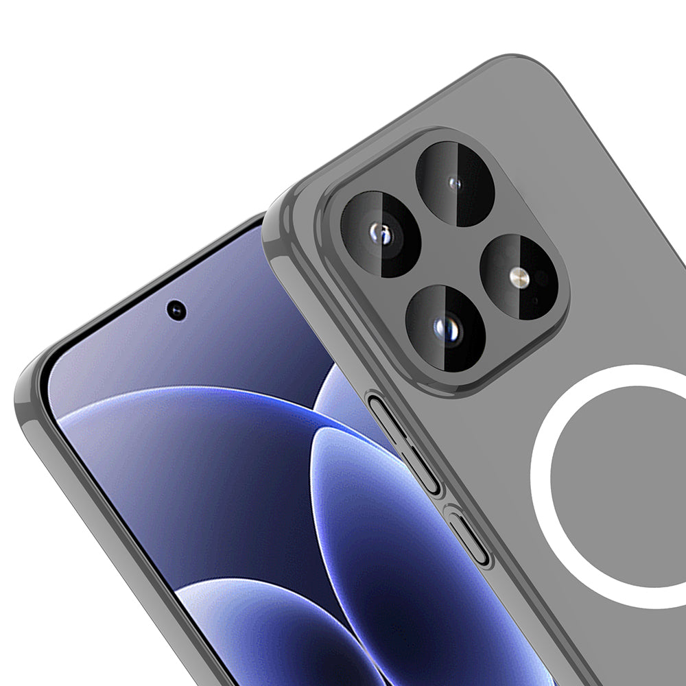 Xiaomi 17T Kamera Korumalı M-Safe Şarj Özellikli Şeffaf Zore London Sert PC Kapak