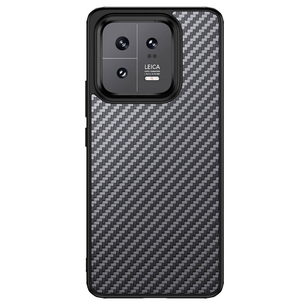 Xiaomi Mi 13 Kılıf Aramid Karbon Fiber M-safe Özellikli Wlons Radison Kapak Siyah