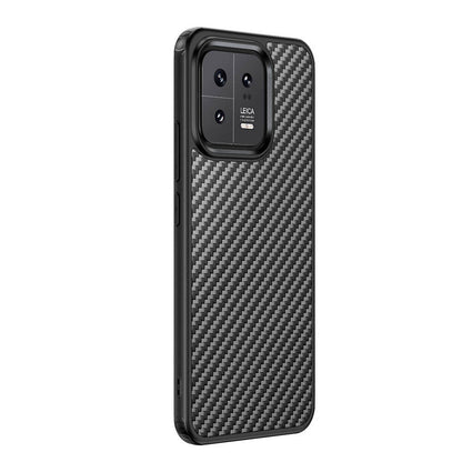Xiaomi Mi 13 Kılıf Aramid Karbon Fiber M-safe Özellikli Wlons Radison Kapak Siyah