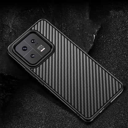 Xiaomi Mi 13 Pro Kılıf Aramid Karbon Fiber M-safe Özellikli Wlons Radison Kapak Siyah