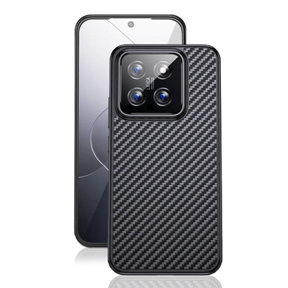 Xiaomi Mi 14 Kılıf Aramid Karbon Fiber M-safe Özellikli Wlons Radison Kapak Siyah