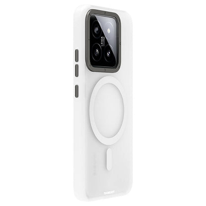 Xiaomi Mi 14 Kılıf M-safe Şarj Özellikli Youngkit Hidden Sand Serisi Kapak Beyaz